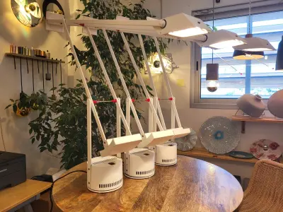 3 lampes Tizio blanche réparées — Années 2000