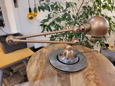 lampe Jielde montée en lampe à poser — 1960